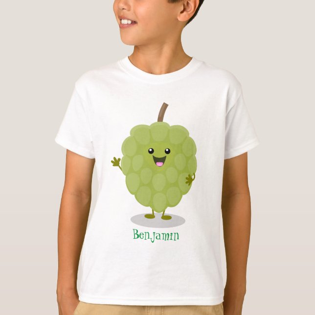 Camiseta Cartoon de maçã-pastelaria (Frente)