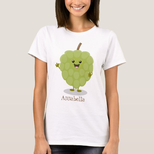 Camiseta Cartoon de maçã-pastelaria (Frente)