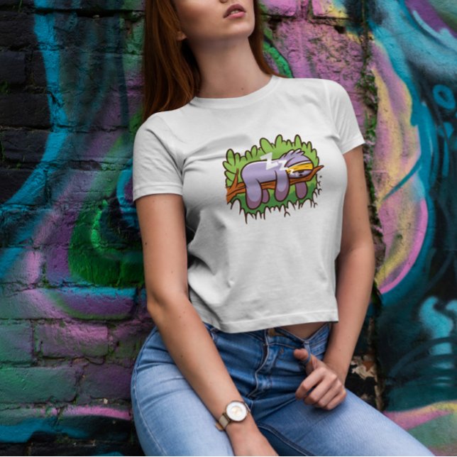 Camiseta Cartoon de máscara de sono (Criador carregado)