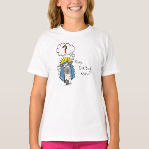 Camiseta Cartoon de Ovelha Engraçado de Natal Cristão
