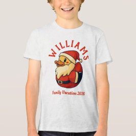 Camiseta Cartoon de Pato papai noel - Pato de Borracha de N
