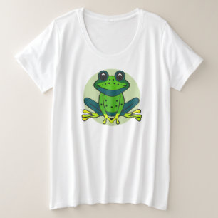 Camiseta Cartoon de Sapo Verde