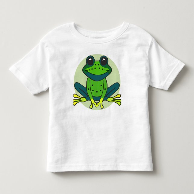 Camiseta Cartoon de Sapo Verde (Frente)