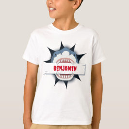 Camiseta Cartoon de Tubarão legal