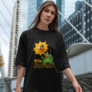 Camiseta Cartoon de Voo de Captura de sapo