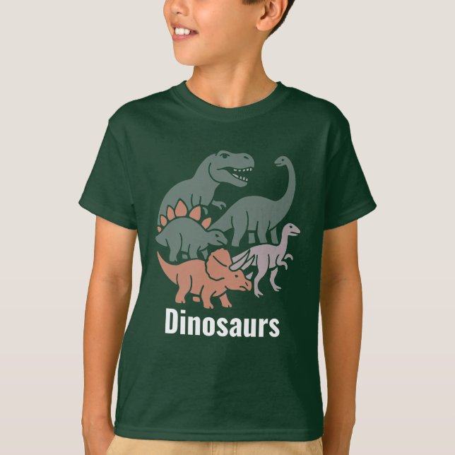 Camiseta Cartoon Dinosaurs Collection (Frente)