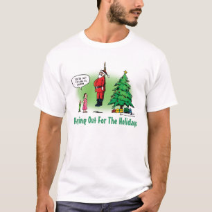 Camiseta Cartoon distorcido de Papais noeis