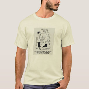Camiseta Cartoon do gerente de armazenamento e do assistent