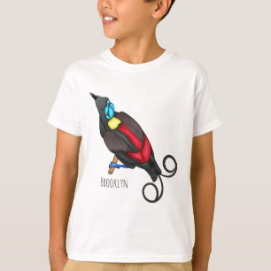 Camiseta cartoon do pássaro-de-paradiso de Wilson