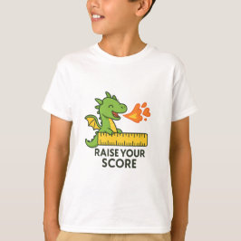 Camiseta Cartoon Dragon Ruler Sticker - Escola Bonita