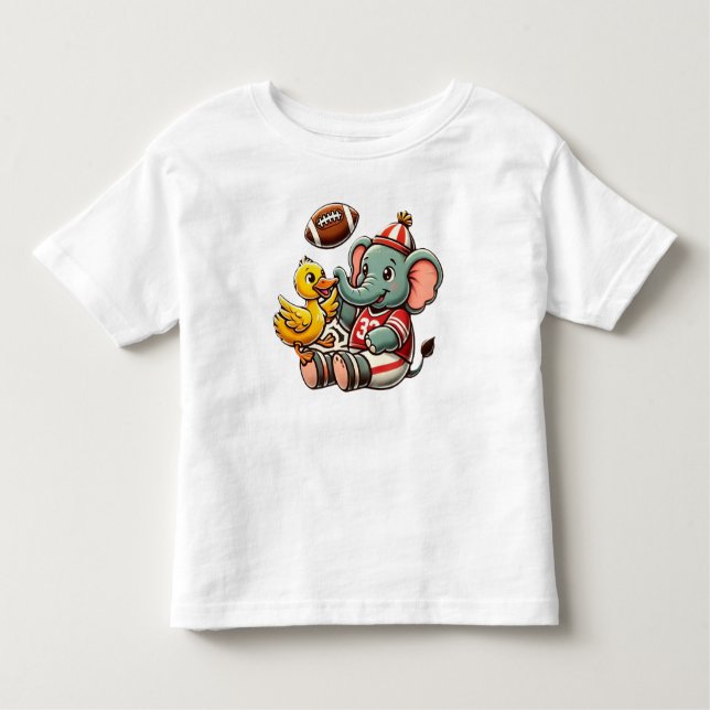 Camiseta Cartoon Elefante e Pato (Frente)