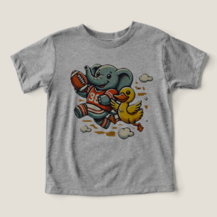 Camiseta Cartoon Elefante e Pato