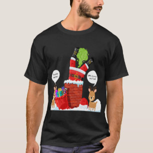 Camiseta Cartoon Encantado de Natal da Reindeer