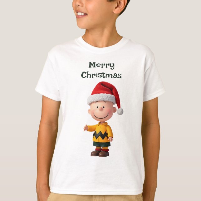 Camiseta Cartoon engraçado para o Natal (Frente)