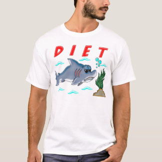 Camiseta Cartoon Engraçado Tubarão Humor Sarcástico Design