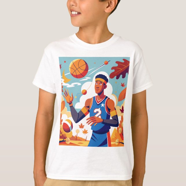 Camiseta Cartoon Fall Basball (Frente)