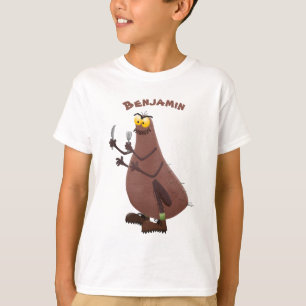 Camiseta Cartoon feio e faminto