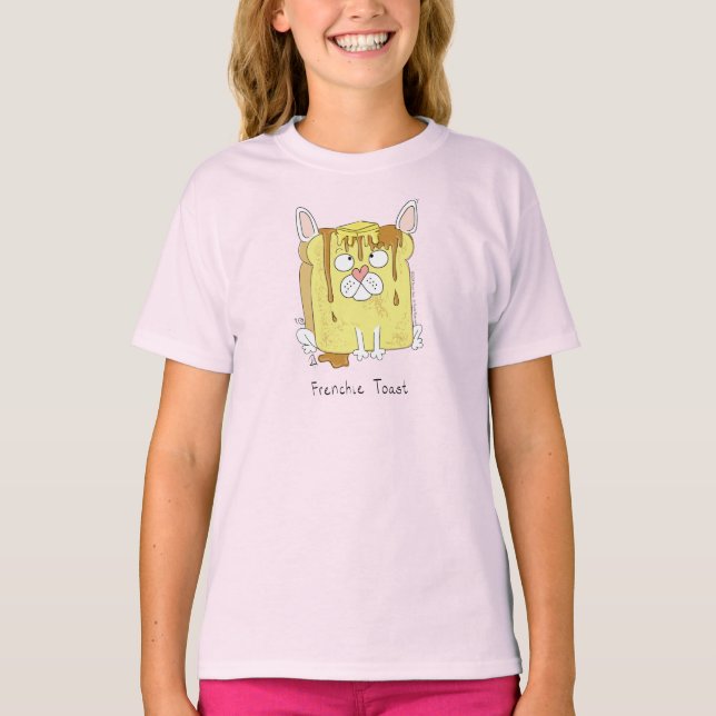 Camiseta Cartoon francês Bulldog Frenchie (Frente)