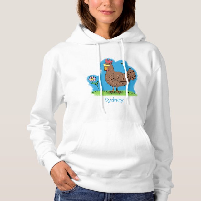 Camiseta Cartoon galinha rústico (Frente)