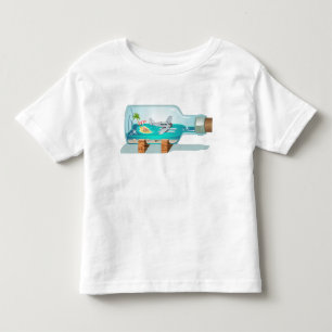 Camiseta Cartoon Garrafa de Souvenir