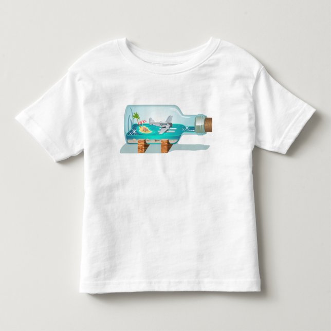 Camiseta Cartoon Garrafa de Souvenir (Frente)