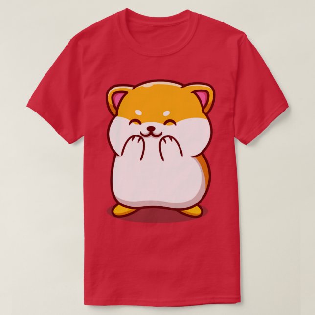 Camiseta Cartoon Gelado de Hamster (Frente do Design)