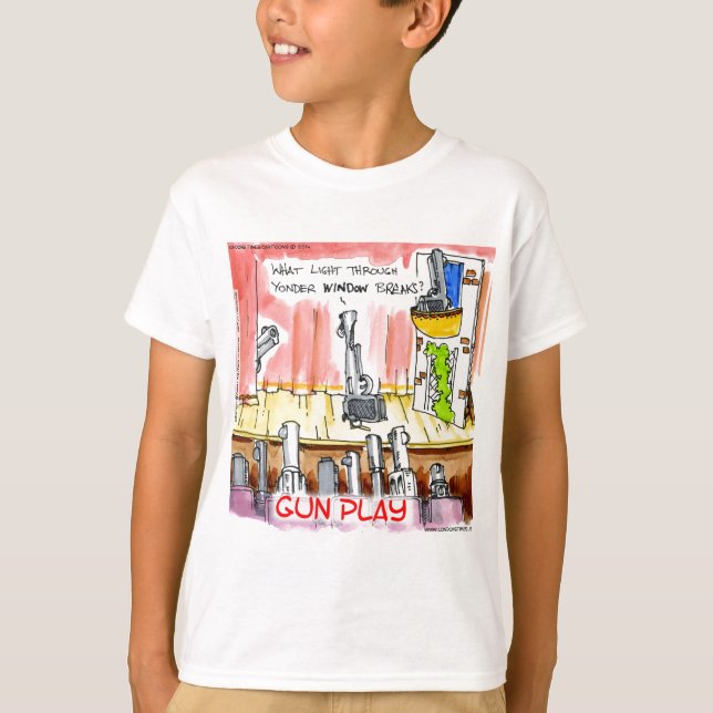 Camiseta Cartoon GunPlay Funny (Frente)