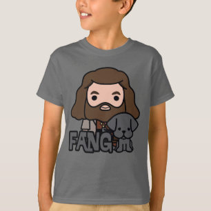 Camiseta Cartoon Hagrid e Fang Character Art