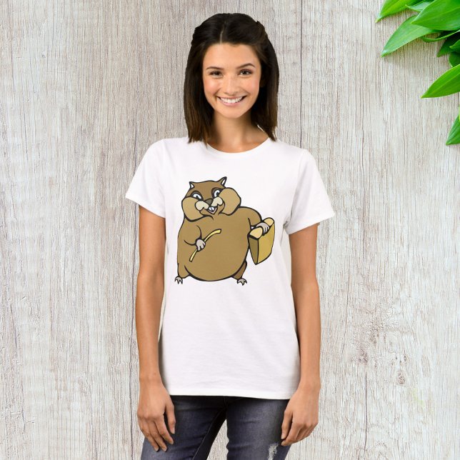 Camiseta Cartoon Hamster (Criador carregado)