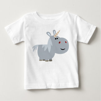 Camiseta Cartoon Incrutável Bonito Unicorn Baby T Shirt
