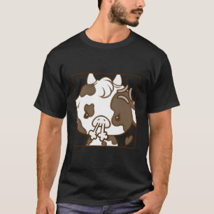 Camiseta Cartoon "Kawaii Coquette" "Emote Angry Cow"