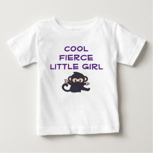Camiseta Cartoon legal FierGirl Engraçado Cartoon Ninja Mon