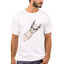 Cartoon legal Llama Head - Beige Animal Divertido