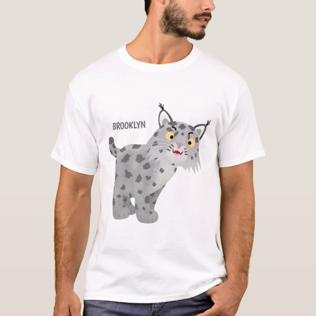 Camiseta Cartoon lince lince de lince (Frente)