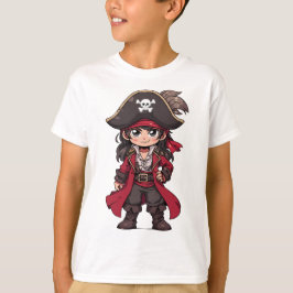 Camiseta Cartoon Little Pirate Aniversário de criança