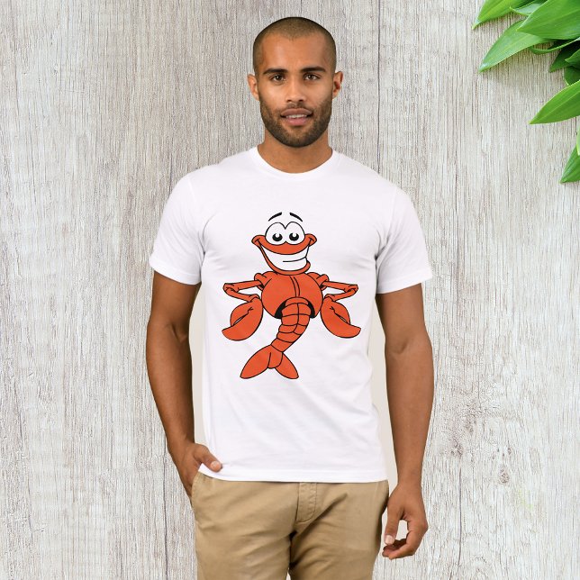 Camiseta Cartoon Lobster de Sorriso (Criador carregado)
