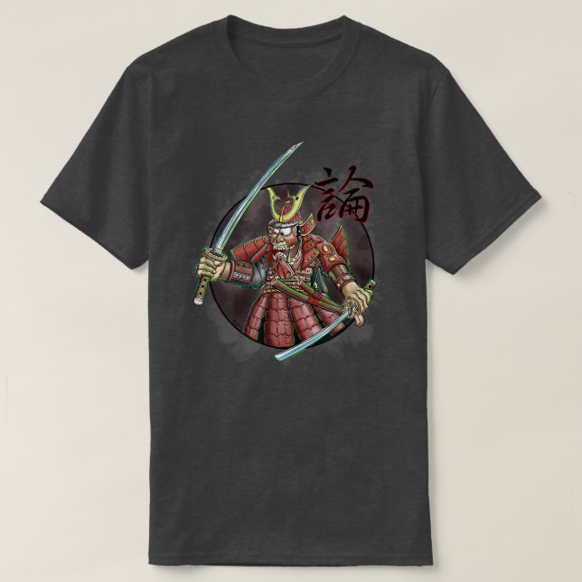 Camiseta Cartoon Louco Samurai  (Frente do Design)
