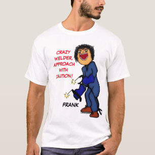 Camiseta Cartoon Louco Welder