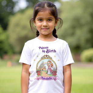 Camiseta Cartoon Magical Fairytalt Princess Aniversário de 