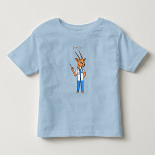 Camiseta Cartoon médico de antílope Gemsbok
