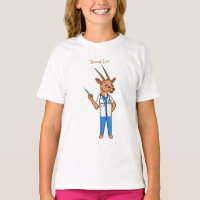 Cartoon médico de antílope Gemsbok