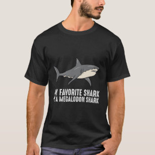 Camiseta Cartoon Megalodon Meu Tubarão Favorito É Um Megalo
