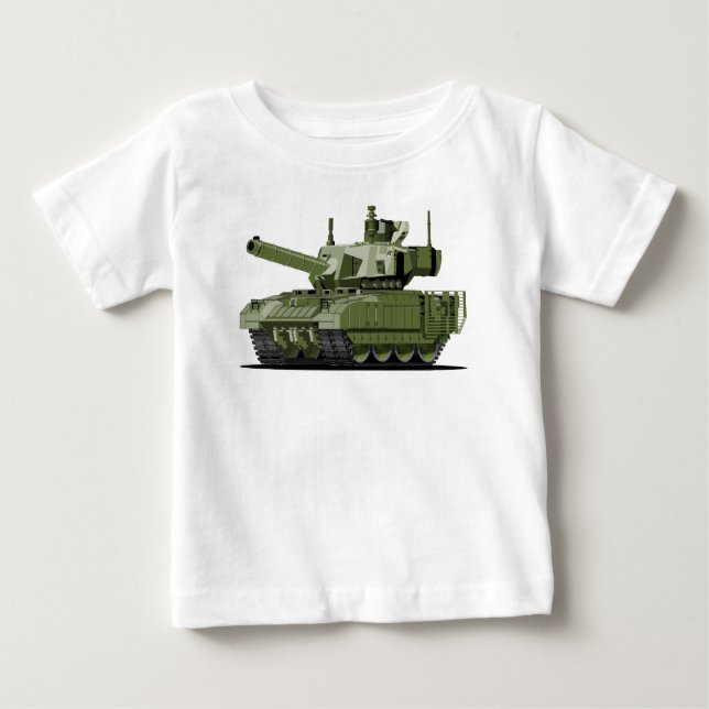 Camiseta Cartoon modern armored tank (Frente)