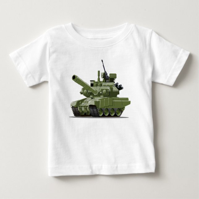 Camiseta Cartoon modern armored tank (Frente)