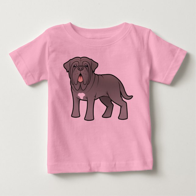 Camiseta Cartoon Neapolitan Mastiff (Frente)