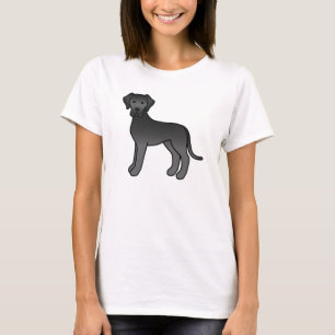 Camiseta Cartoon Negro - Grande Cachorro