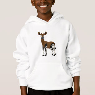 Camiseta Cartoon Okapi, Animais Majestosos Okapi, Amantes O