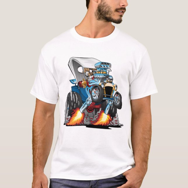 Camiseta Cartoon Personalizado de balde T Roadster (Frente)