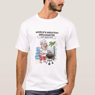 Camiseta Cartoon Personalizado do Maior Mestre da Grelha do