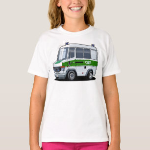 Camiseta Cartoon Police Van